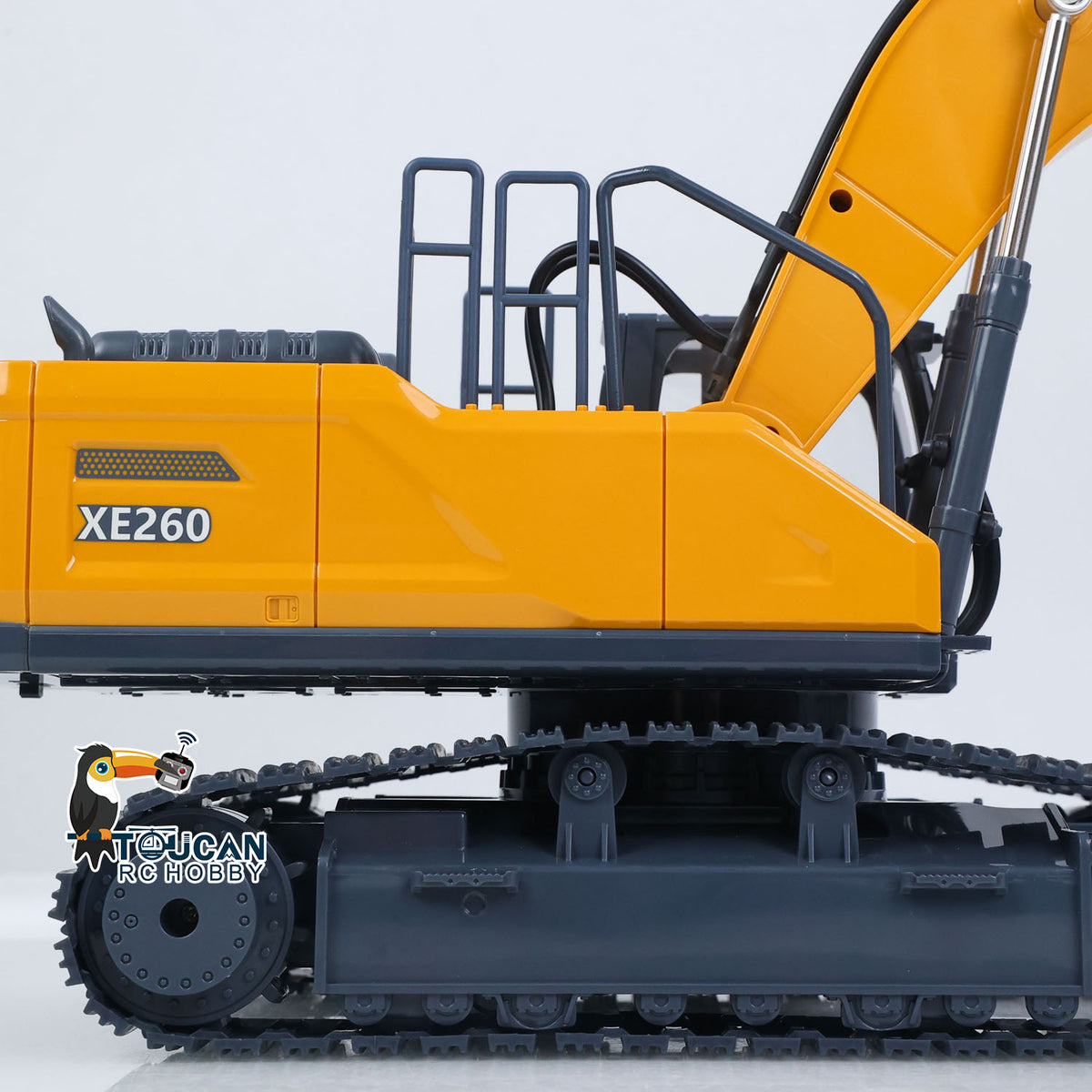 TOUCAN RC HOBBY HUINA 1/18 Electric RC Excavator XE1260 Remote Control Digger RTR 300 Degree Rotation Finished Model Metal Bucket Light Sound