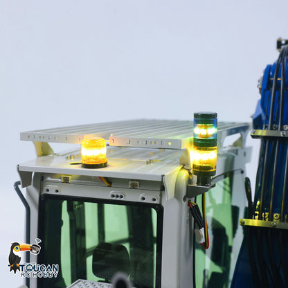 CUT Model 1/14 RC Hydraulic Excavator 914 5CH Valve Metal Remote Control Digger Warning Light Flysky ST8 Radio Sound System