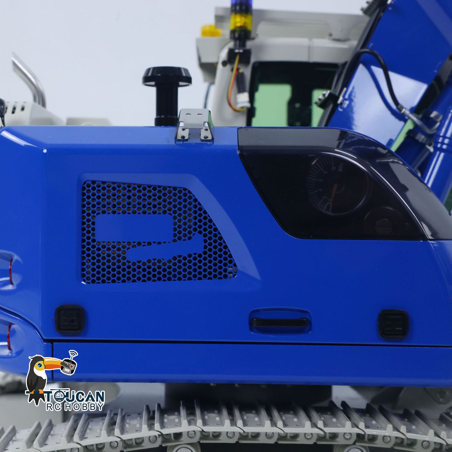 CUT Model 1/14 RC Hydraulic Excavator 914 5CH Valve Metal Remote Control Digger Warning Light Flysky ST8 Radio Sound System