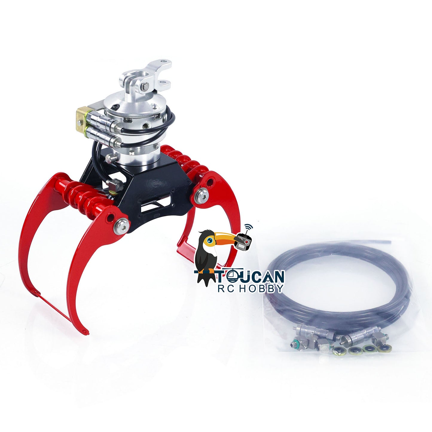 CUT Model Metal Hydraulic Clamshell Bucket/Claw for 1/14 RC Crane Truck Remote Control Dumper Construction Vehicles for DIY Model Enthusiast