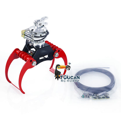 CUT Model Metal Hydraulic Clamshell Bucket/Claw for 1/14 RC Crane Truck Remote Control Dumper Construction Vehicles for DIY Model Enthusiast