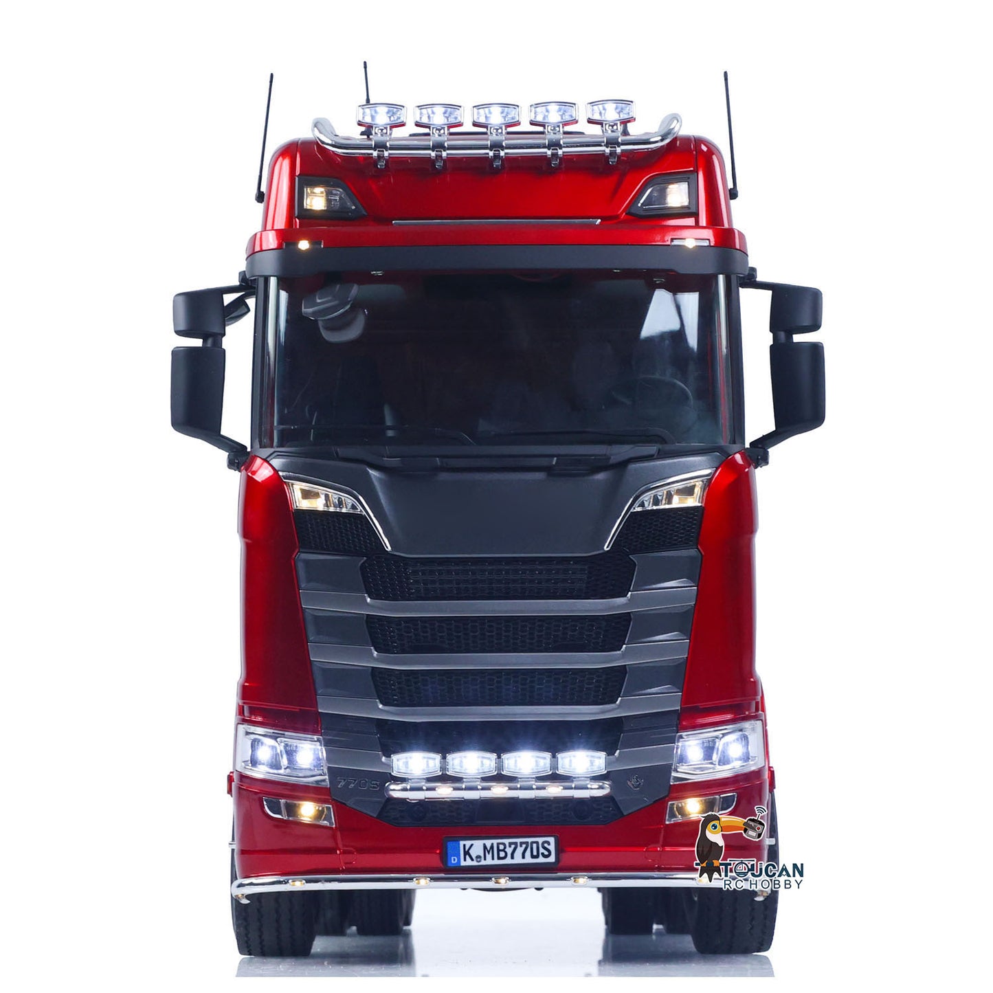 In Stock KABOLITE Metal 1/14 770S 100 RC Tractor Truck 6x6 Remote Control Lorry RTR Car Model 2Speed Gearbox Differential Lock Battery Radio System Light Sound