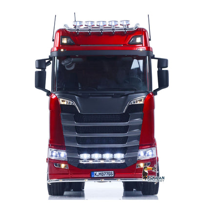 In Stock KABOLITE Metal 1/14 770S 100 RC Tractor Truck 6x6 Remote Control Lorry RTR Car Model 2Speed Gearbox Differential Lock Battery Radio System Light Sound