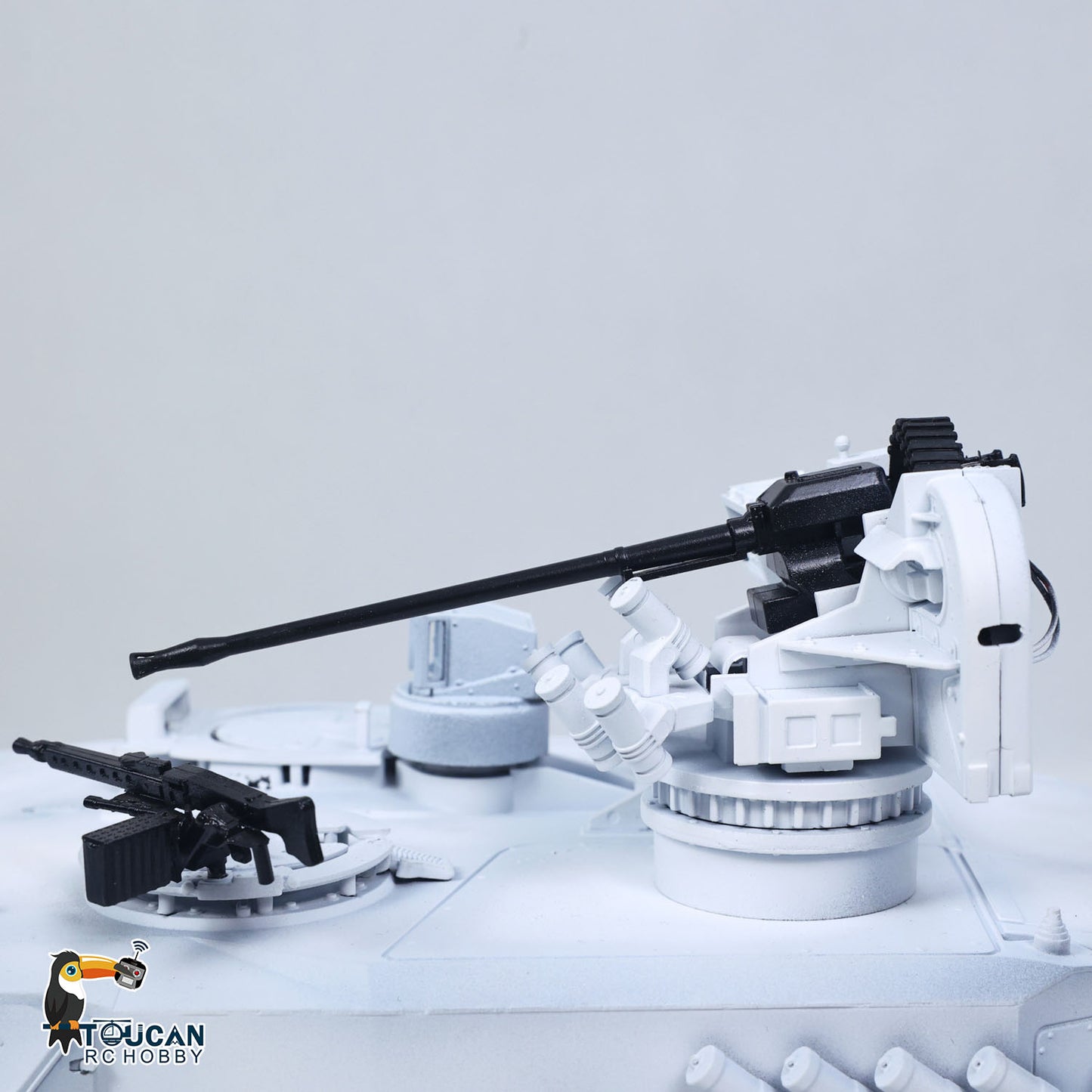 Flash Sale TOUCAN 1/16 Metal RC Tank 3889 German Leopard A6 Turret Electric Periscope 360 Rotation Barrel Recoil Elevation Battery RTR