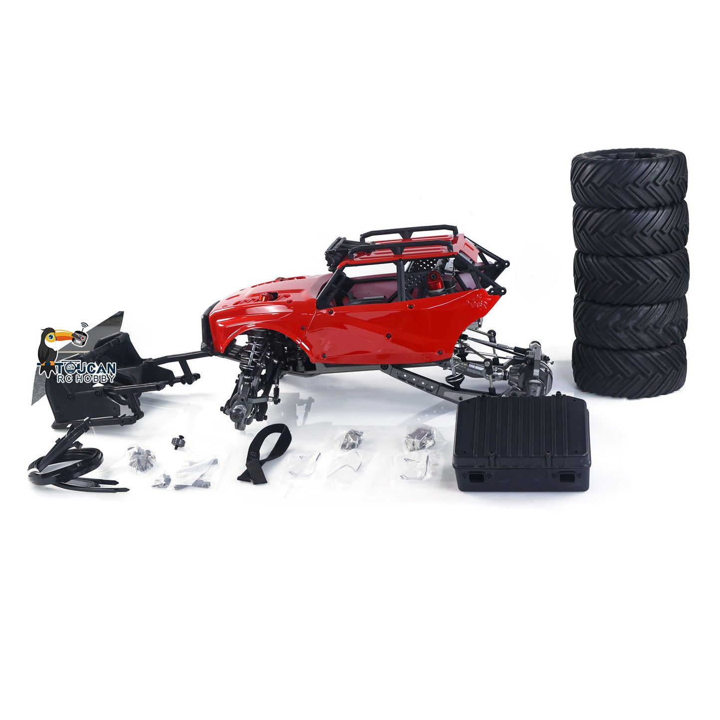 1/5 RC Off Road Car GR1 Pro Kit Metal Chassis PC Shell DIY Radio Controlled Rock Crawler Model 9Inches Wheel No Electronic Parts