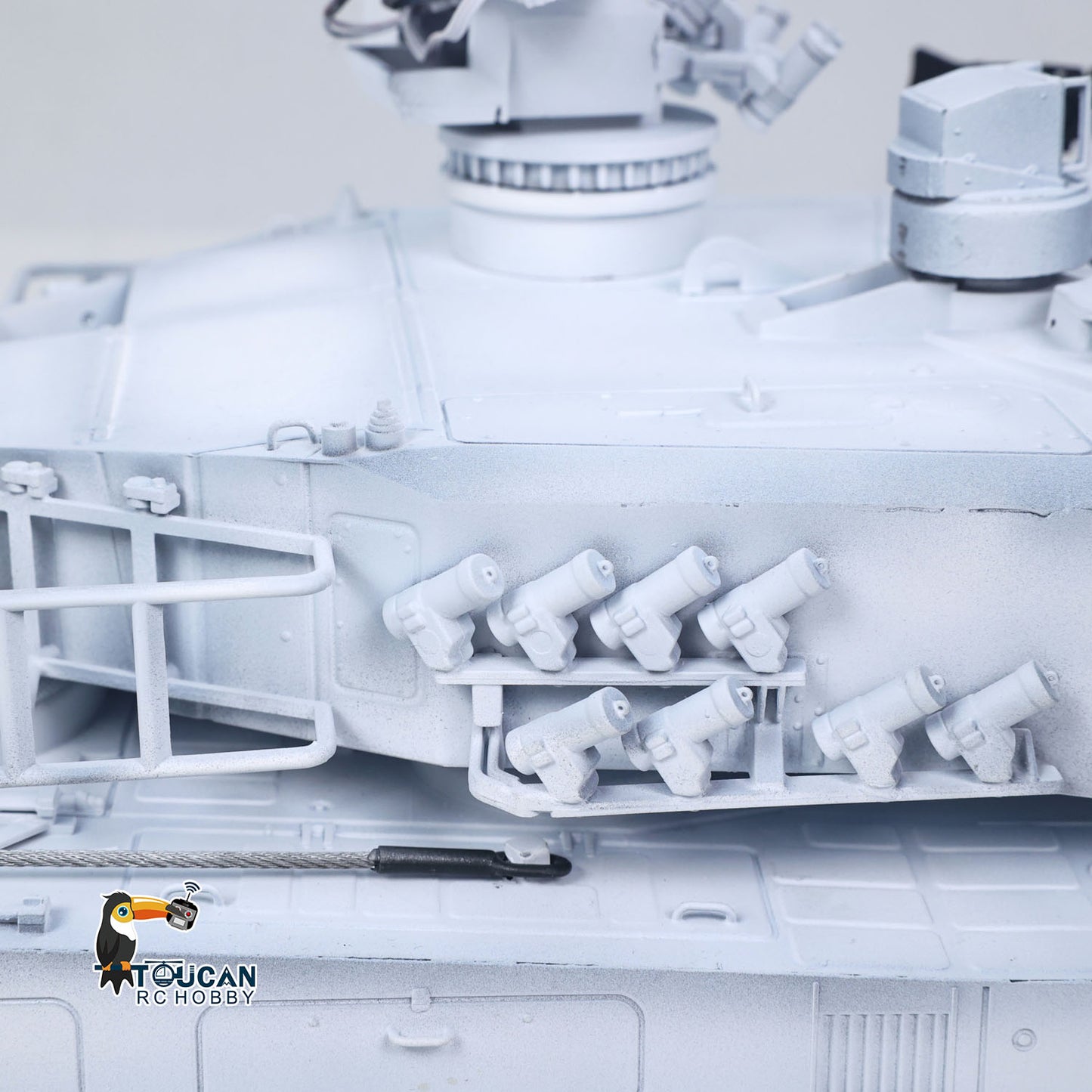 Flash Sale TOUCAN 1/16 Metal RC Tank 3889 German Leopard A6 Turret Electric Periscope 360 Rotation Barrel Recoil Elevation Battery RTR