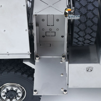 1/14 RC Off Road Military Truck Metal Body 6X6 Remote Control Transport Vehicle T815 3Speed Flysky ST8 Radio Differential Locks