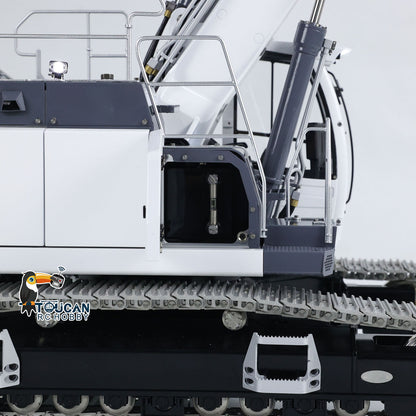 LESU Aoue LR945 1/14 Metal RC Hydraulic Excavator B0017 KIT/PNP CNC 7CH Valve 3-arm Digger LED Lights Electronic Display for Professional Construction Truck Model Collectors DIY