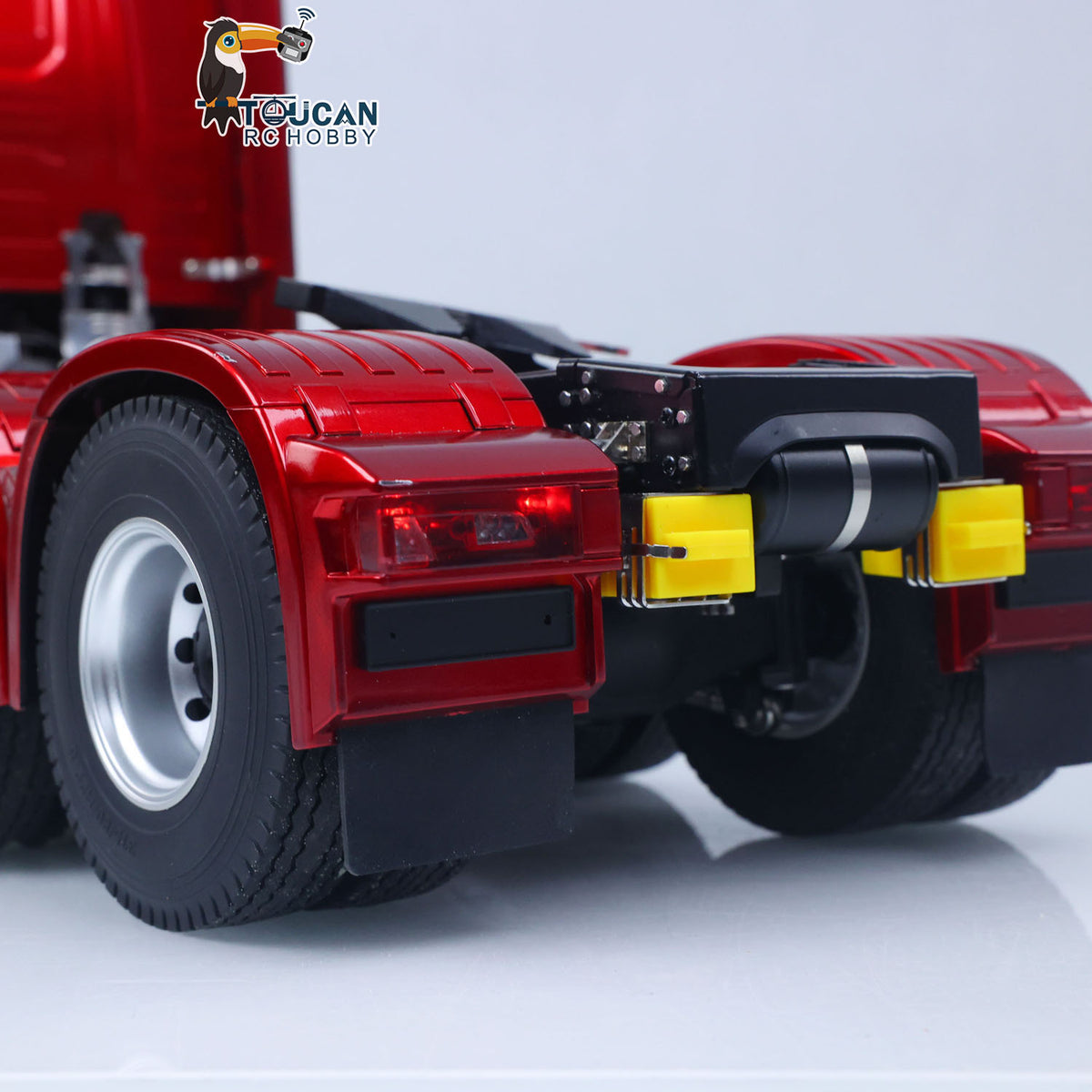 TOUCAN RC HOBBY KABOLITE Metal 1/14 770S 100 RC Tractor Truck 6x6 Remote Control Lorry RTR Car Model 2Speed Gearbox Differential Lock Battery Radio System Light Sound