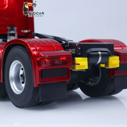 TOUCAN RC HOBBY KABOLITE Metal 1/14 770S 100 RC Tractor Truck 6x6 Remote Control Lorry RTR Car Model 2Speed Gearbox Differential Lock Battery Radio System Light Sound