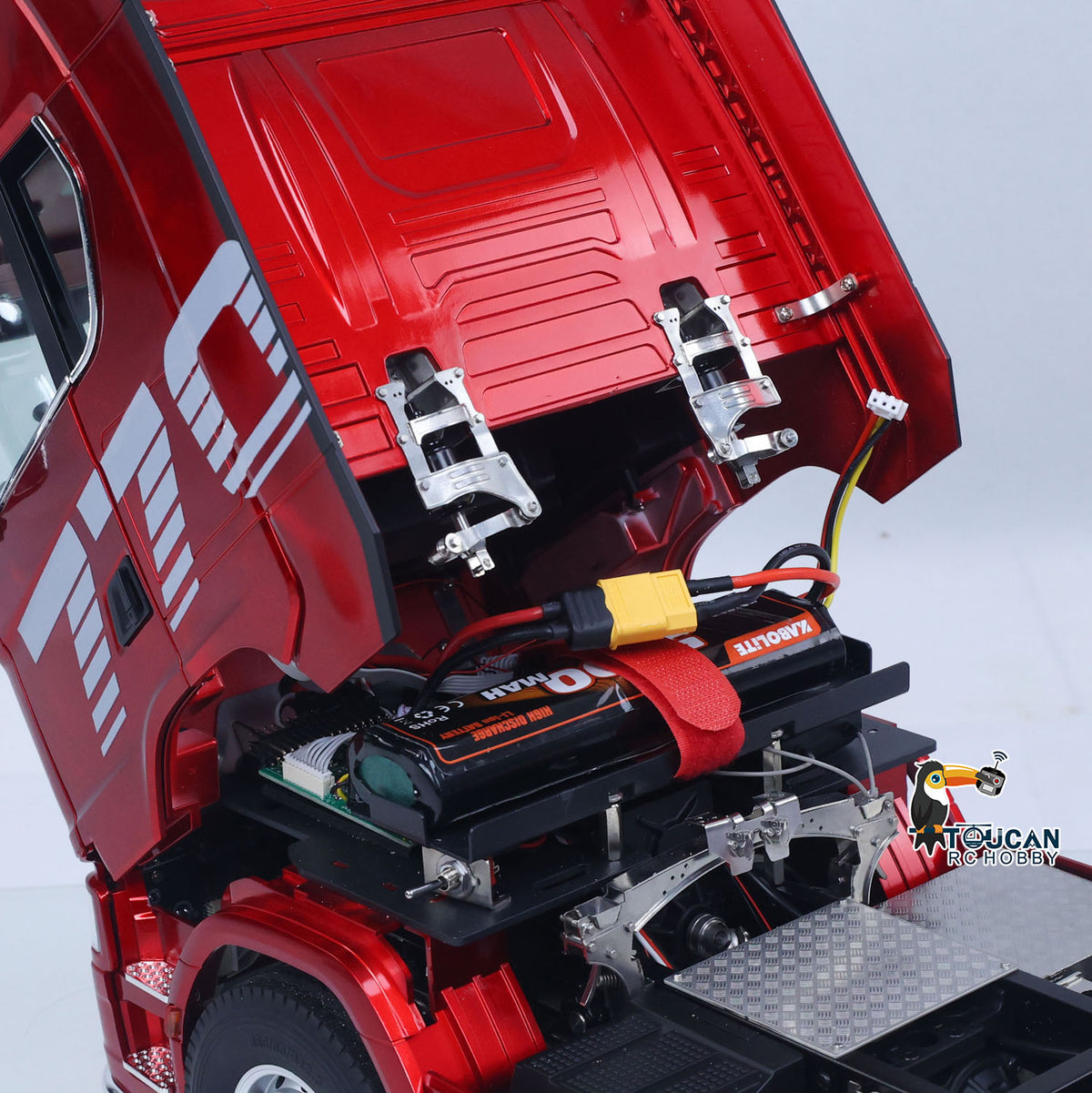 TOUCAN RC HOBBY KABOLITE Metal 1/14 770S 100 RC Tractor Truck 6x6 Remote Control Lorry RTR Car Model 2Speed Gearbox Differential Lock Battery Radio System Light Sound