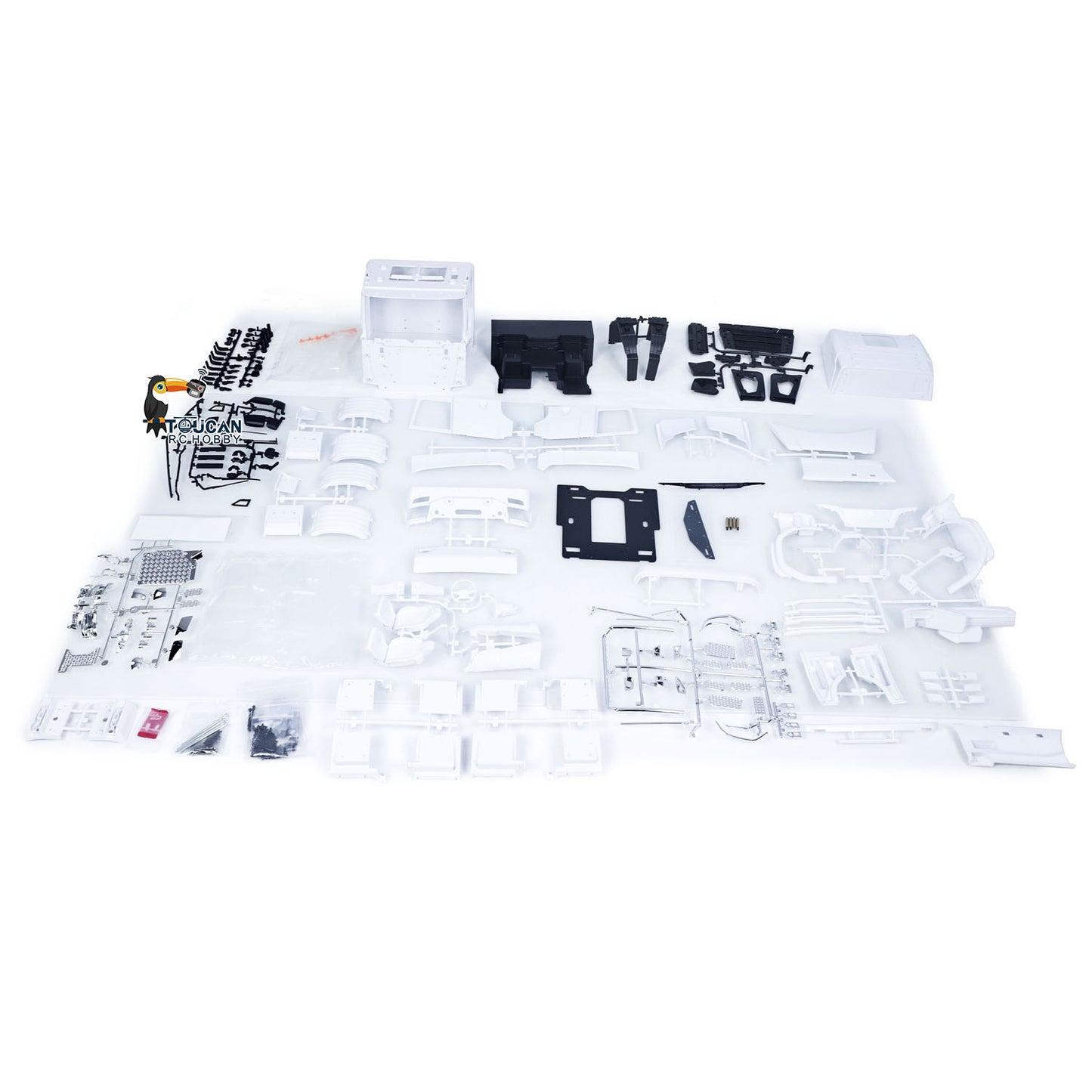 770S Plastic Cabin Kits for 1/14 RC Tractor Truck Remote Control Dumper Car Spare Parts Unpainted Openable Shell