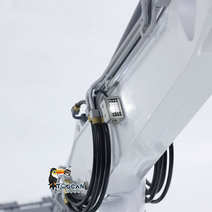 LESU Aoue LR945 1/14 Metal RC Hydraulic Excavator B0017 KIT/PNP CNC 7CH Valve 3-arm Digger LED Lights Electronic Display for Professional Construction Truck Model Collectors DIY