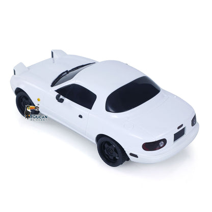 US Stock 1:18 LDRC Radio Control Drift Car Model On Road Vehicles Linear Speed LED Flip Light Battery Motor USB Charge MX5 Toy for Kids