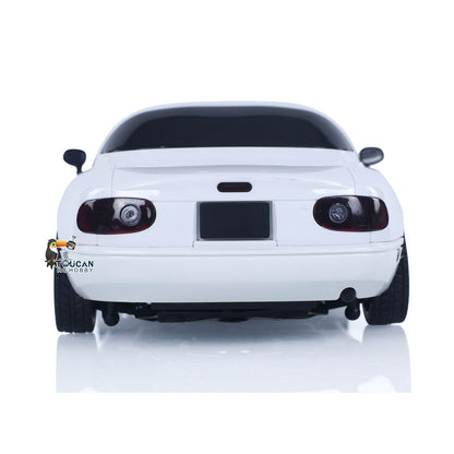 US Stock 1:18 LDRC Radio Control Drift Car Model On Road Vehicles Linear Speed LED Flip Light Battery Motor USB Charge MX5 Toy for Kids