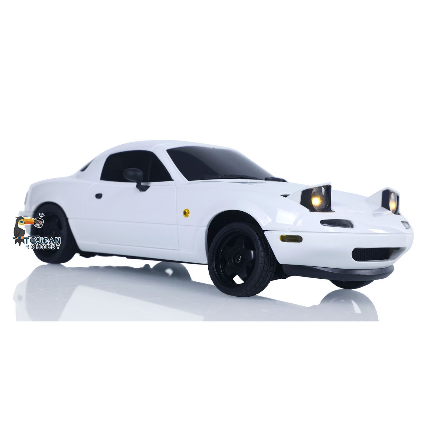 US Stock 1:18 LDRC Radio Control Drift Car Model On Road Vehicles Linear Speed LED Flip Light Battery Motor USB Charge MX5 Toy for Kids