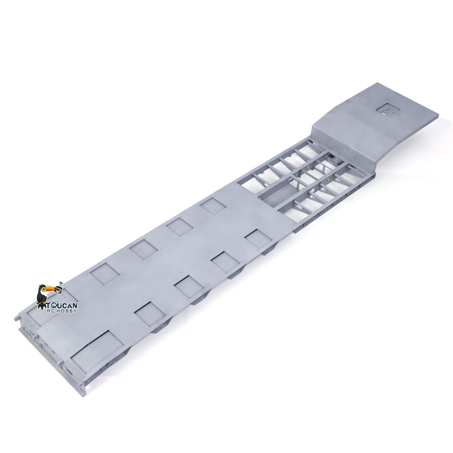 LESU Metal 1/14 RC Trailer A0055 Hydraulic Lifting Tailboard 5 Axles Steering Electric Support Legs for DIY RC Tractor Truck
