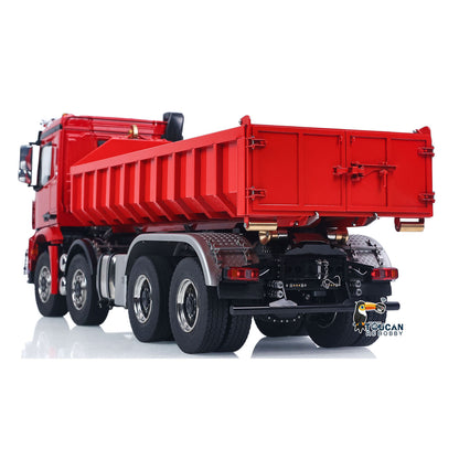 1/14 Remote Control Hydraulic Full Dumper 8*8 5 Valves RC Roll On Off Tipper Engineering Vehicle Differential Locks No Charger
