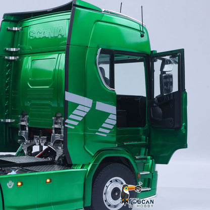 In Stock KABOLITE Metal 1/14 770S 100 RC Tractor Truck 6x6 Remote Control Lorry RTR Car Model 2Speed Gearbox Differential Lock Battery Radio System Light Sound