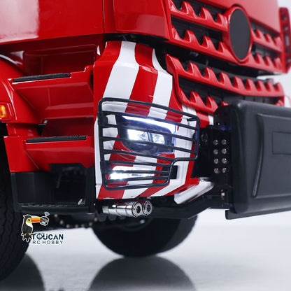 Toucanhobby 1/14 Remote Control Metal Hydraulic Roll On Off Dump Truck 8*8 5 Valves RC Full Tipper 3Speed Gearbox Hobbywing 1060 Brushed ESC Differential Locks