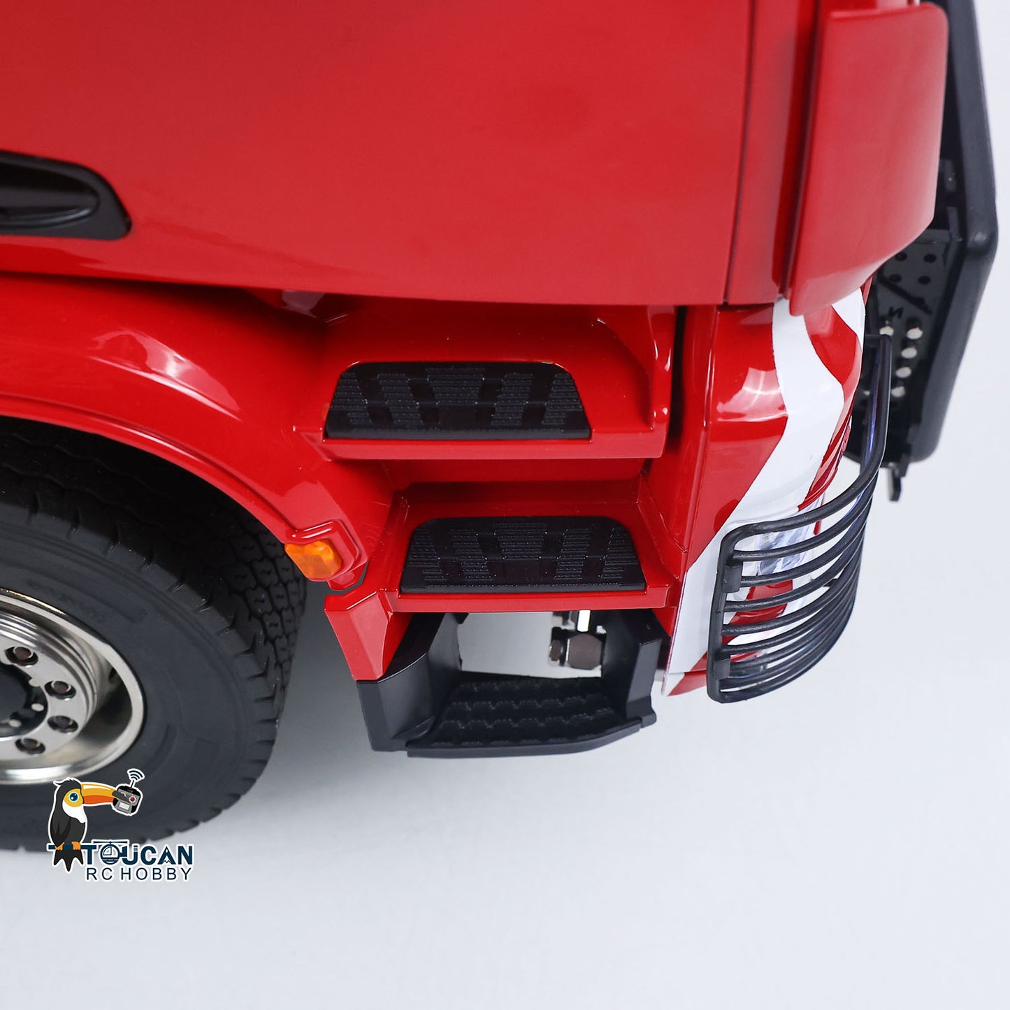 Toucanhobby 1/14 Remote Control Metal Hydraulic Roll On Off Dump Truck 8*8 5 Valves RC Full Tipper 3Speed Gearbox Hobbywing 1060 Brushed ESC Differential Locks