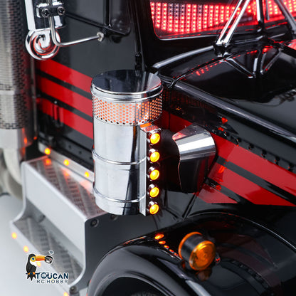 TOUCAN RC HOBBY 56344 Grand Hauler 1/14 8X6 Metal Chassis RC Tractor Truck 3-Speed Liftable Axle Differential Lock Light Sound Smoke