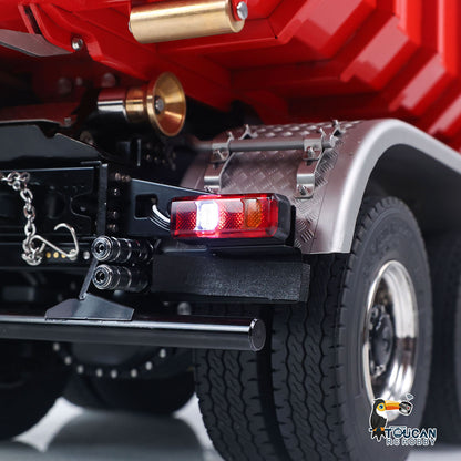 Toucanhobby 1/14 Remote Control Metal Hydraulic Roll On Off Dump Truck 8*8 5 Valves RC Full Tipper 3Speed Gearbox Hobbywing 1060 Brushed ESC Differential Locks