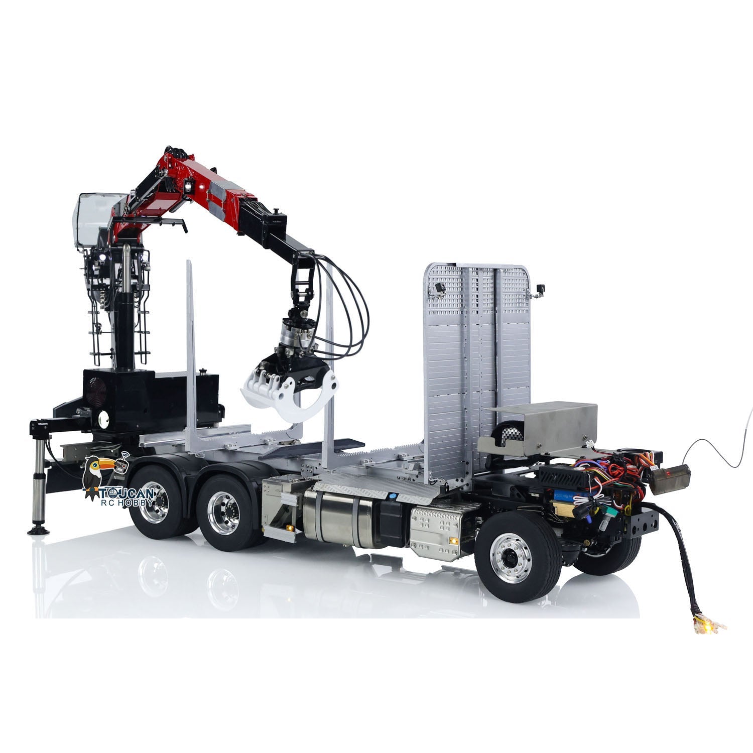 TOUCAN RC HOBBY LESU 1/14 Metal RC Logging Truck Hydraulic Crane Tract