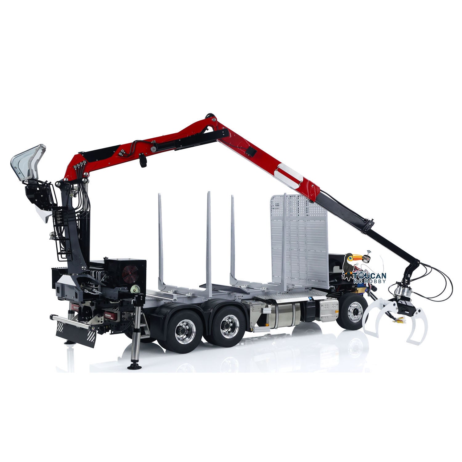 IN STOCK LESU 1/14 Metal RC Logging Truck Hydraulic Crane