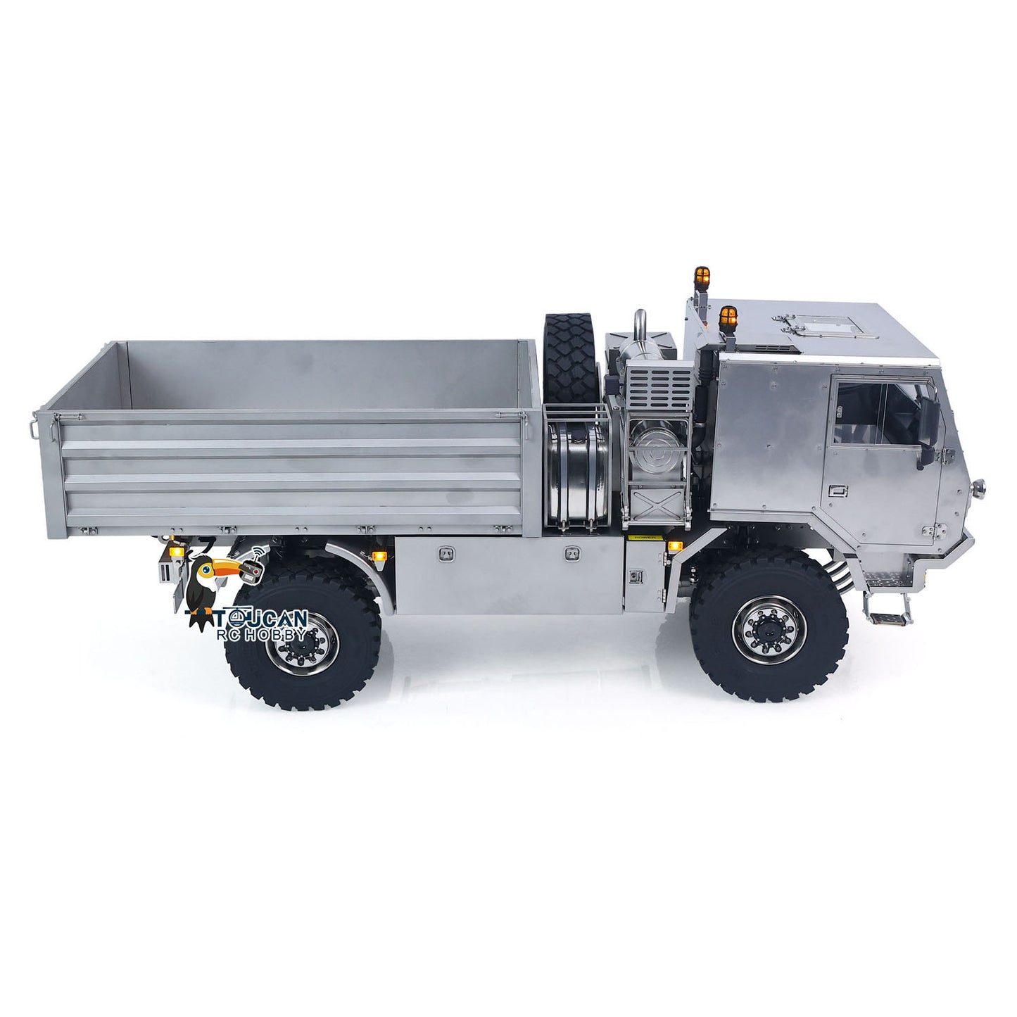 In Stock T815 3Speed 1/14 RC Off Road Military Truck Metal Body Remote Control 4X4 Transport Vehicle Flysky ST8 Radio Differential Locks