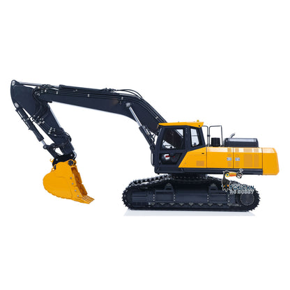 In Stock Metal 1/14 Super Frog Remote Control Hydraulic Excavator E400 Pro 9CH Valves RC Digger Stainless Steel Arm Frsky XE Radio