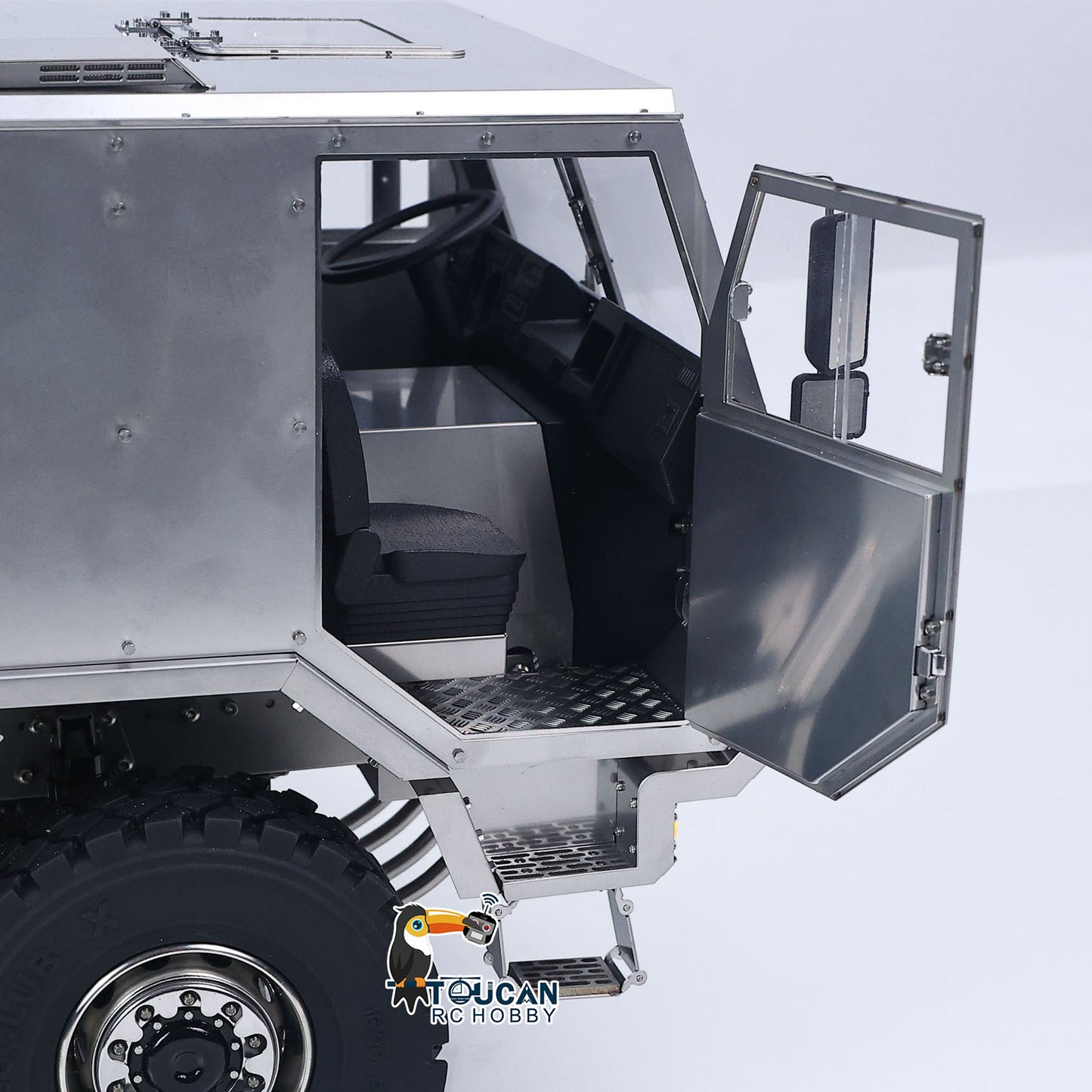 In Stock T815 3Speed 1/14 RC Off Road Military Truck Metal Body Remote Control 4X4 Transport Vehicle Flysky ST8 Radio Differential Locks
