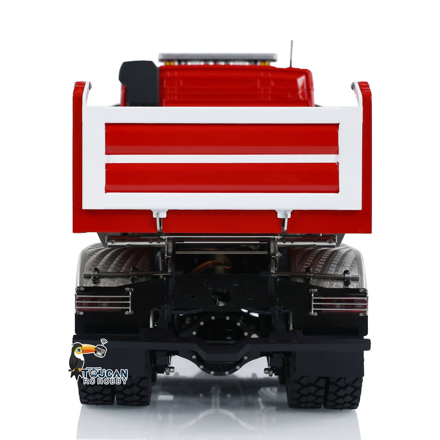 LESU A0009 1/14 Metal 3 Ways 6x6 RC Hydraulic Dump Truck with 3 Speed Transmission Differential Lock for Construction-Themed Courses