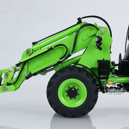TOUCAN RC HOBBY LESU AOUE AT1050 1/14 Metal 4X4 RC Hydraulic Telescopic Arm Loader FlySky I6S Radio Controller Fork Bucket Sound Light System