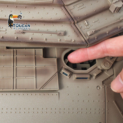 RTR 1/16 RC Battle Tank IDF Merkava MK IV 3958 Full Metal Chassis Road Wheels IR Barrel Recoil 360 Rotation Ready to Play