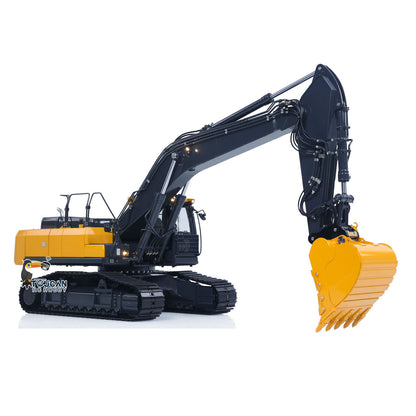 In Stock Metal 1/14 Super Frog Remote Control Hydraulic Excavator E400 Pro 9CH Valves RC Digger Stainless Steel Arm Frsky XE Radio