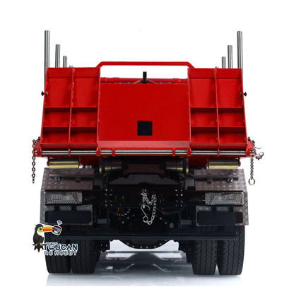 1/14 8x8 RC Hydraulic Equipment Radio Controlled Roll-on Dumper Trucks Full Dump Truck U-shaped Short High Bucket Timber Flatbed