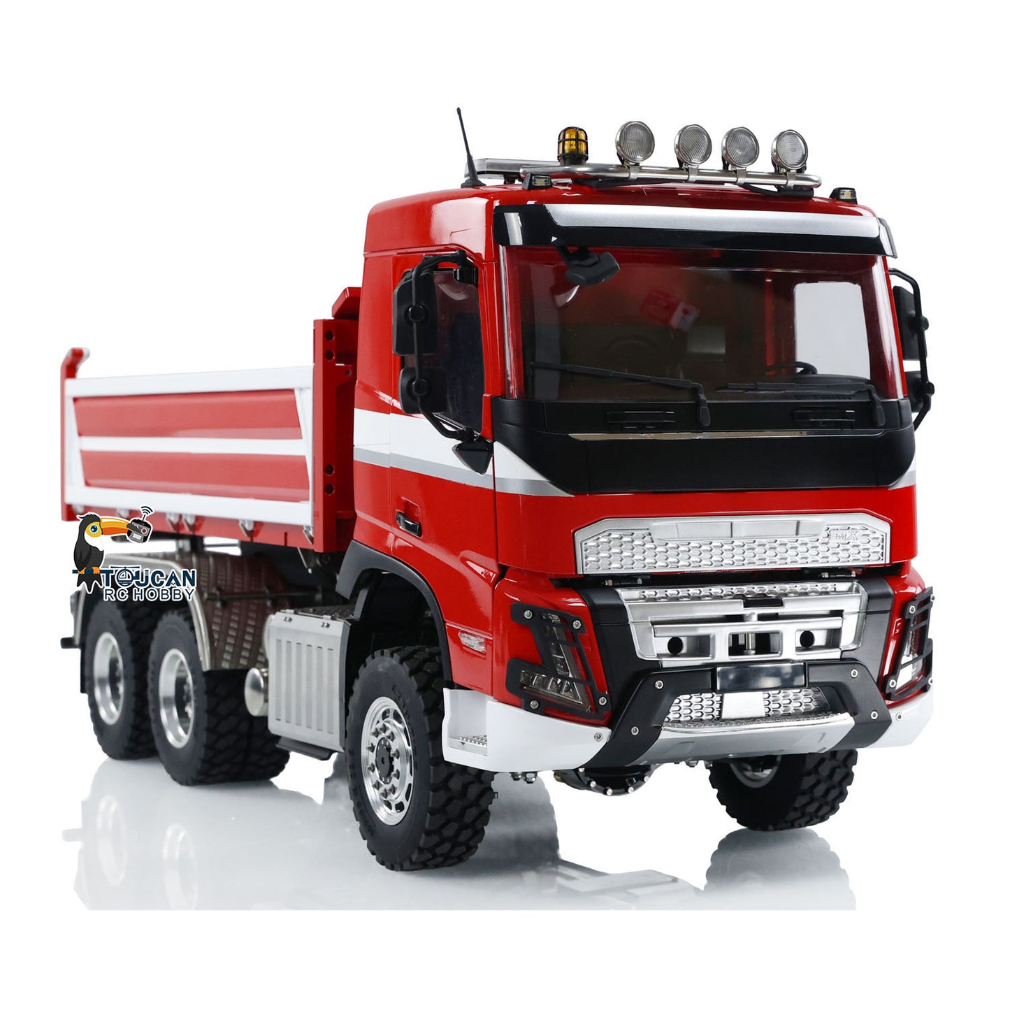 LESU A0009 1/14 Metal 3 Ways 6x6 RC Hydraulic Dump Truck with 3 Speed Transmission Differential Lock for Construction-Themed Courses