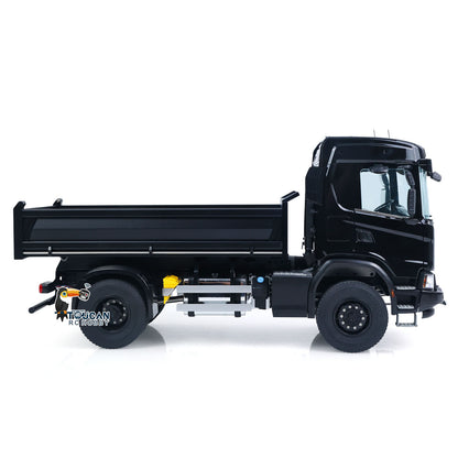 TOUCAN RC HOBBY Double E 500G E022 1/14 4x4 RC Dump Truck Electric Lifting 2Speed RTR Tipper Metal Axle Magnetic High Roof Battery Radio Light