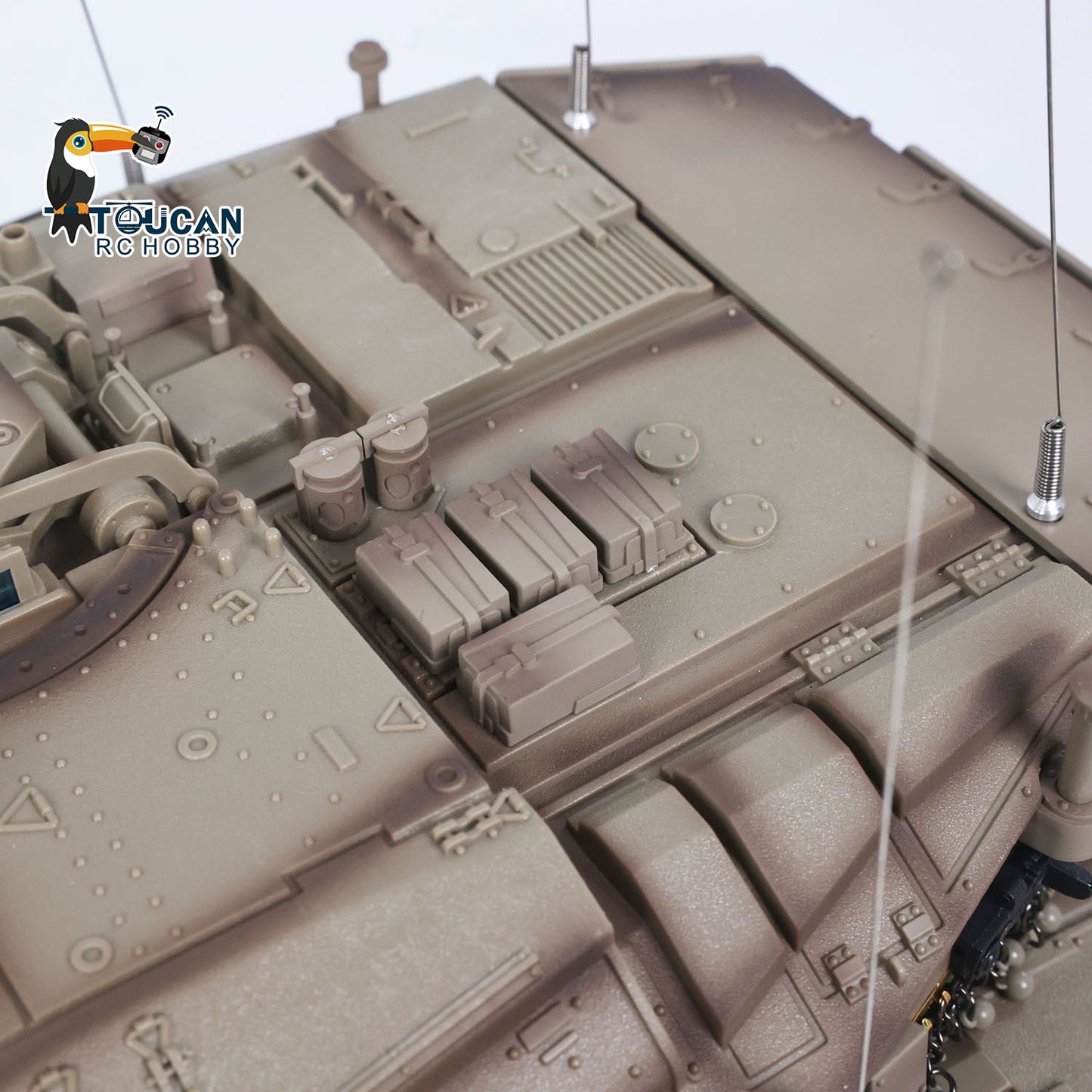 RTR 1/16 RC Battle Tank IDF Merkava MK IV 3958 Full Metal Chassis Road Wheels IR Barrel Recoil 360 Rotation Ready to Play