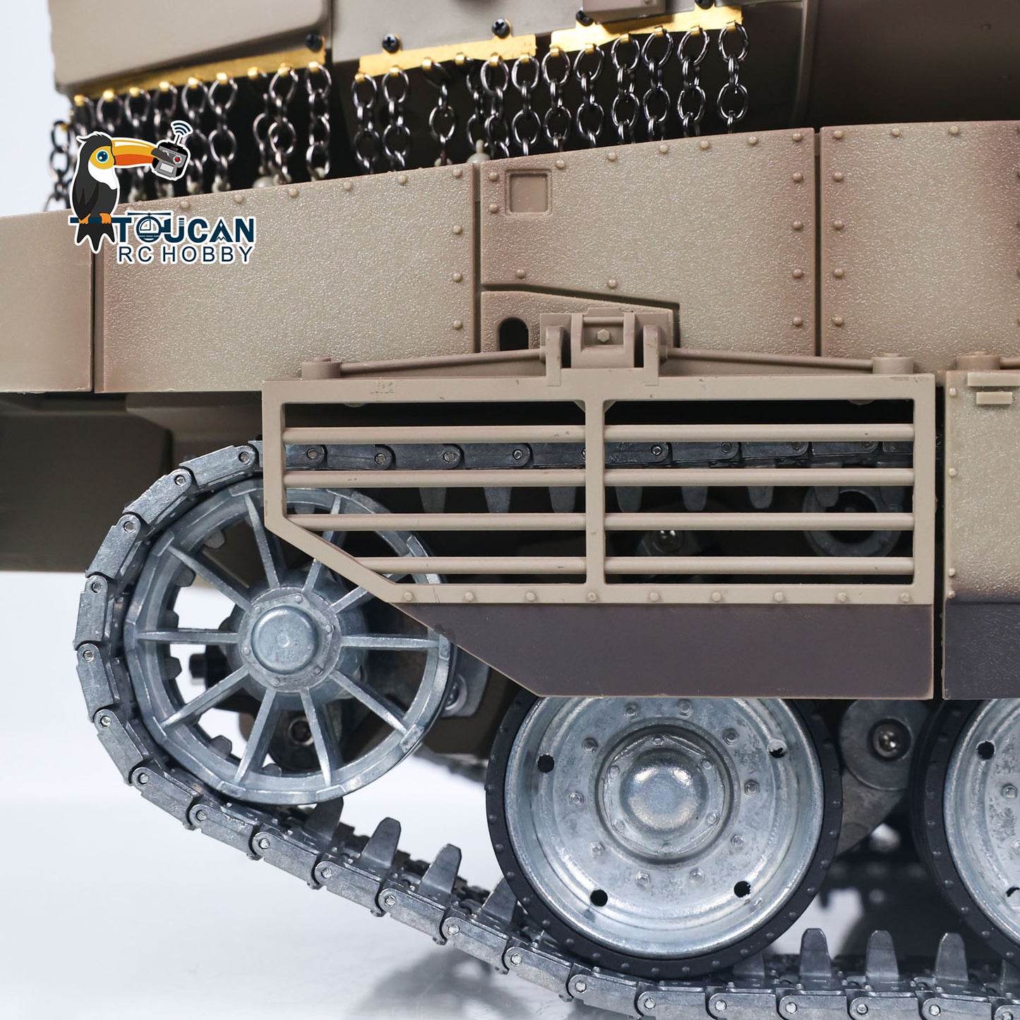 RTR 1/16 RC Battle Tank IDF Merkava MK IV 3958 Full Metal Chassis Road Wheels IR Barrel Recoil 360 Rotation Ready to Play