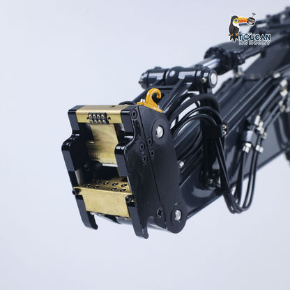 In Stock Metal 1/14 Super Frog Remote Control Hydraulic Excavator E400 Pro 9CH Valves RC Digger Stainless Steel Arm Frsky XE Radio