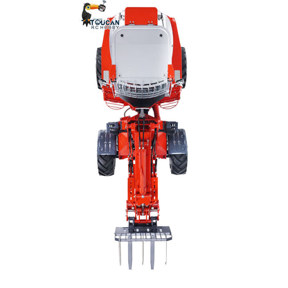 LESU AOUE AT1050 1/14 Metal 4X4 RC Hydraulic Telescopic Arm Loader FlySky I6S Radio Controller Fork Bucket Sound Light System