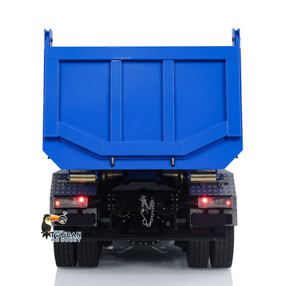 Toucanhobby G88 1/14 Metal 8x8 RC Hydraulic Roll On Off Dump Truck PNP U-Shaped High Bucket 3 Speed Transmission Differential Lock Light Sound ST8 Controller for Construction Collectors