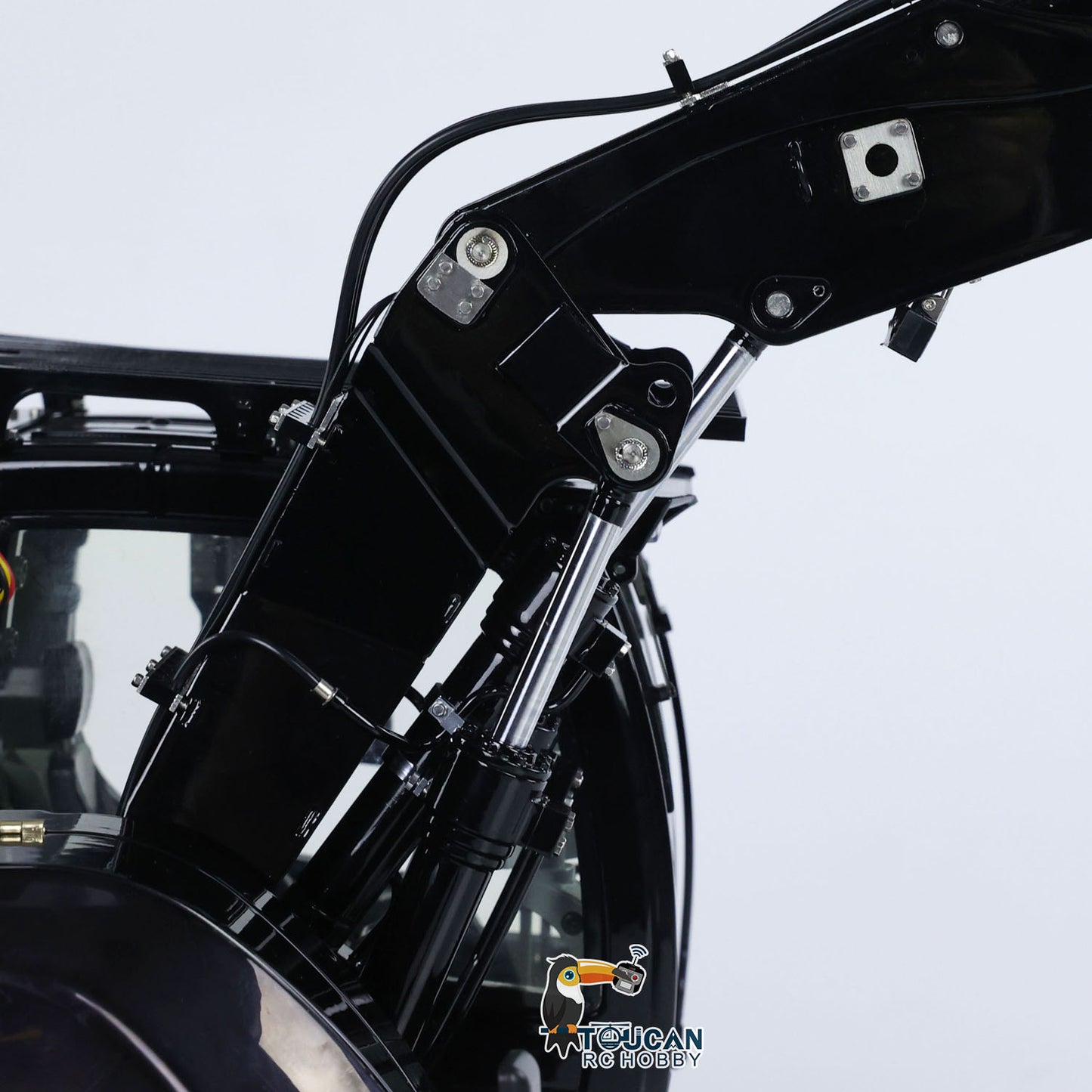 Remote control hydraulic excavator with manual quick release cab five way hydraulic valve complete light sound set
