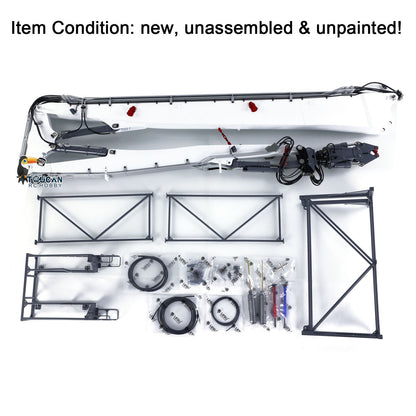 Second Hand LESU Metal 1/14 RC Full Hydraulic Excavator LR960 KIT DIY Demolition Arm Model