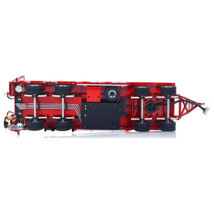 LESU A0049 1/14 Metal 4-Axle Hydraulic RC Trailer Model with Lifting Tailboard Brushless ESC 2CH Valves for RC Tractor Trucks
