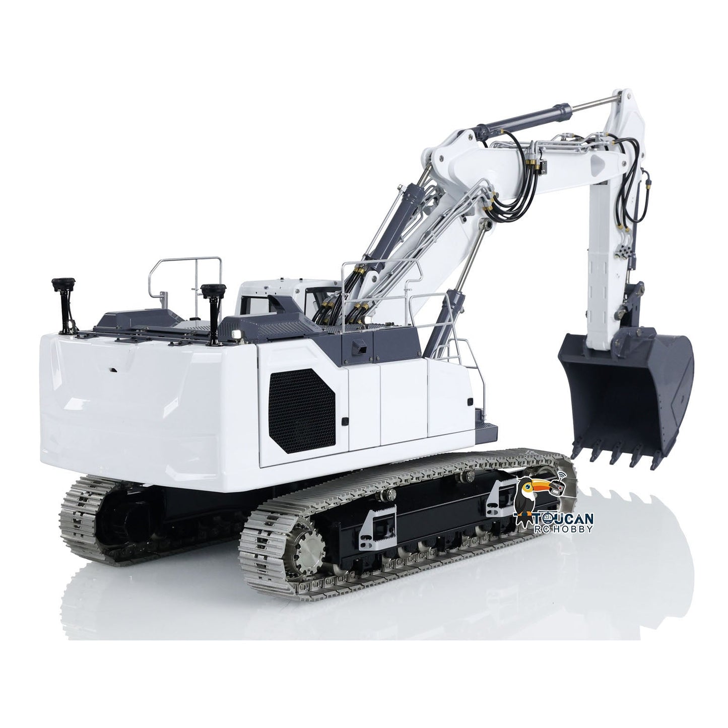 LESU LR945 1/14 3-arm RC Hydraulic Equipment Metal Excavator Remote Control Digger Electric Vehicle Kits PNP RTR Optional Versions