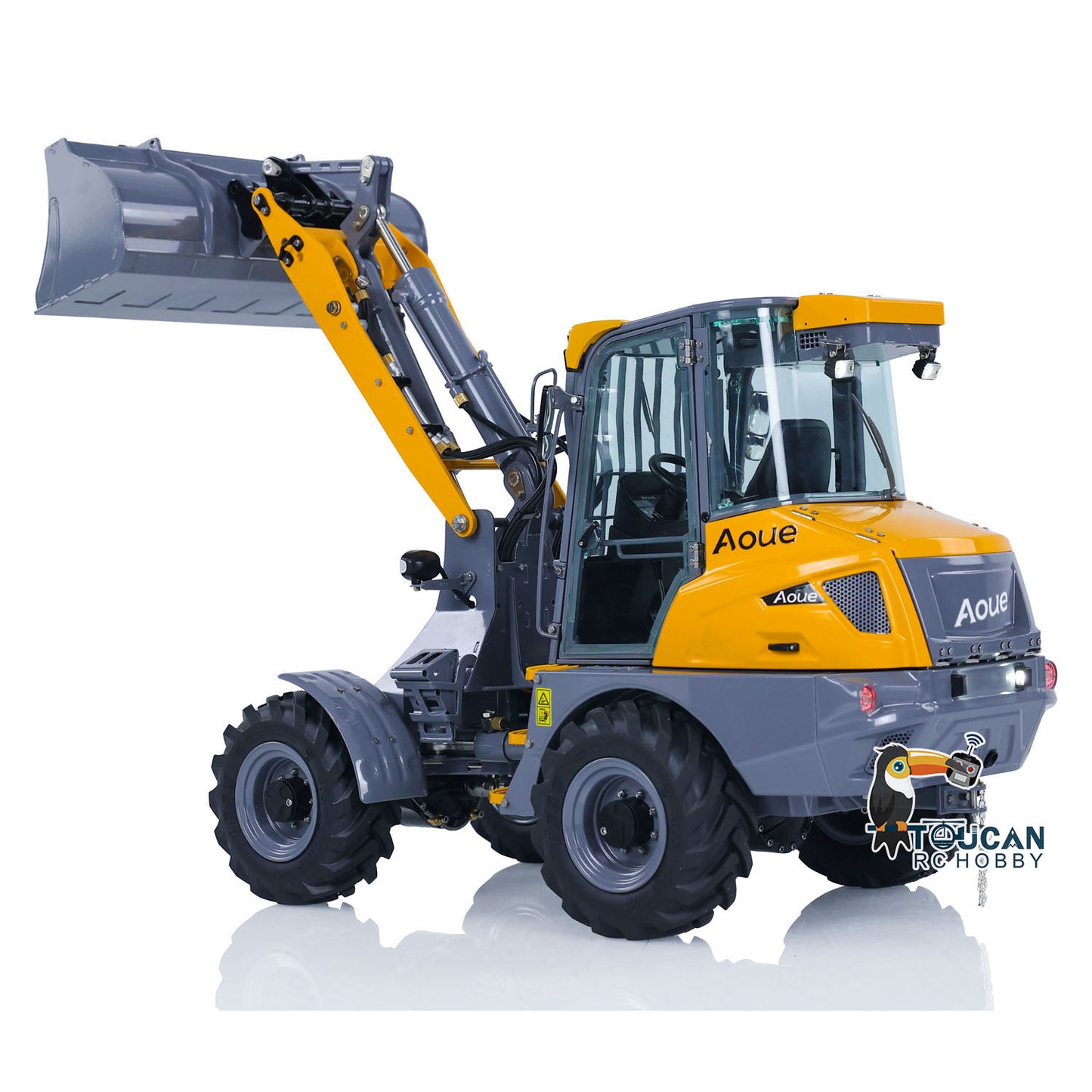 LESU AOUE MCL8 1/14 Metal 4x4 Hydraulic RC Loader A0015 with 4CH Reversing Valve Light Sound System for Construction Model Hobbyists