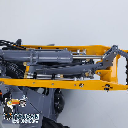 LESU AOUE MCL8 1/14 Metal 4x4 Hydraulic RC Loader A0015 with 4CH Reversing Valve Light Sound System for Construction Model Hobbyists